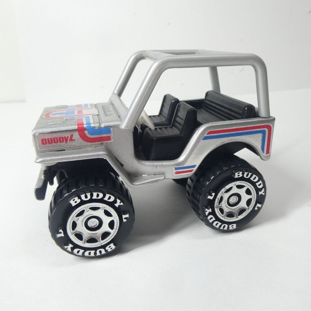 Buddy L Toy Jeep Silver Vintage Japan 4" 1980 Truck